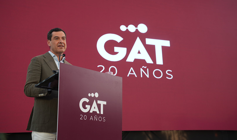 Intervención del presidente de la Junta en la conmemoración del vigésimo aniversario de GAT Inversiones