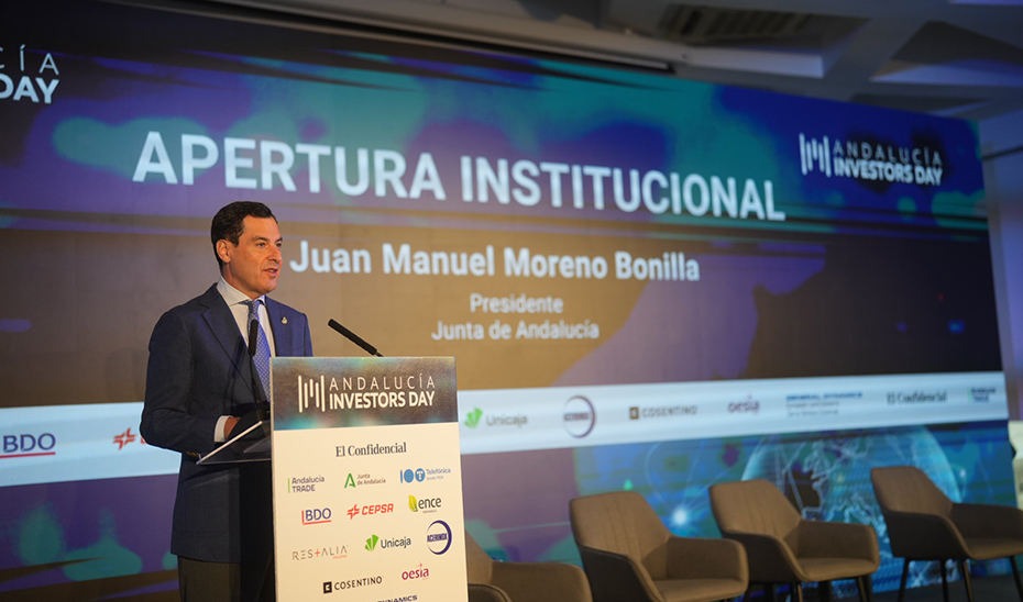 Intervención del presidente de la Junta en la inauguración de las jornadas El Confidencial 'Andalucía Investors Day'