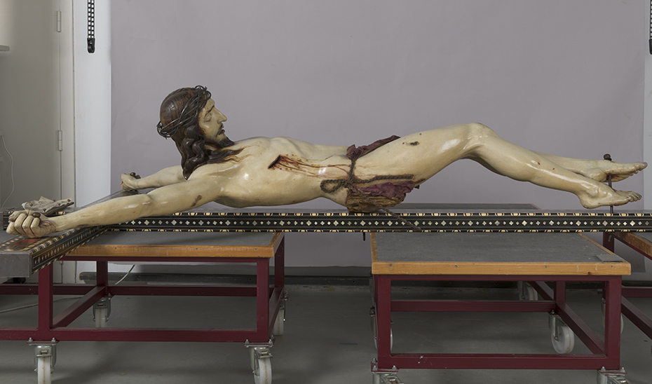 El IAPH finaliza la restauración del Cristo de la Misericordia de la Cofradía del Silencio de Granada