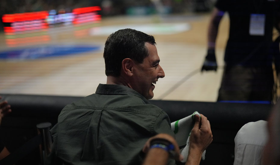 Moreno, en el partido de baloncesto entre el Unicaja y el Real Madrid