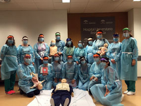 El Hospital imparte el primer curso de RCP en la  pandemia por Covid-19