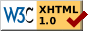 Icono de validador XHTML 1.0 Transitional