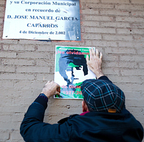 Lugar donde murió Manuel José García Caparrós (foto EFE)