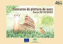 Cartel anunciador Concurso de pintura de aves