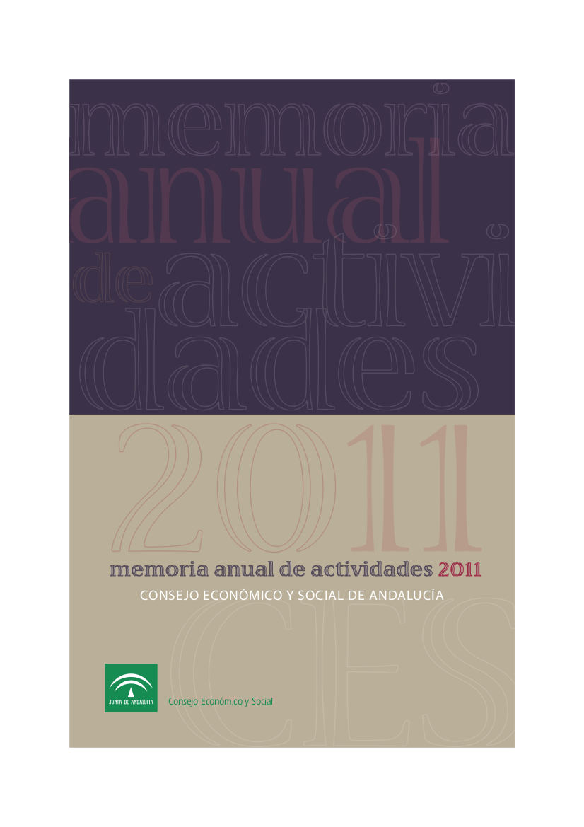 Memoria Anual de Actividades 2011 del Consejo Económico y Social de Andalucía