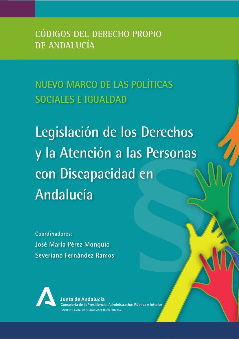 Portada de la publicación Legislación de los derechos y la atención a las personas con discapacidad en Andalucía