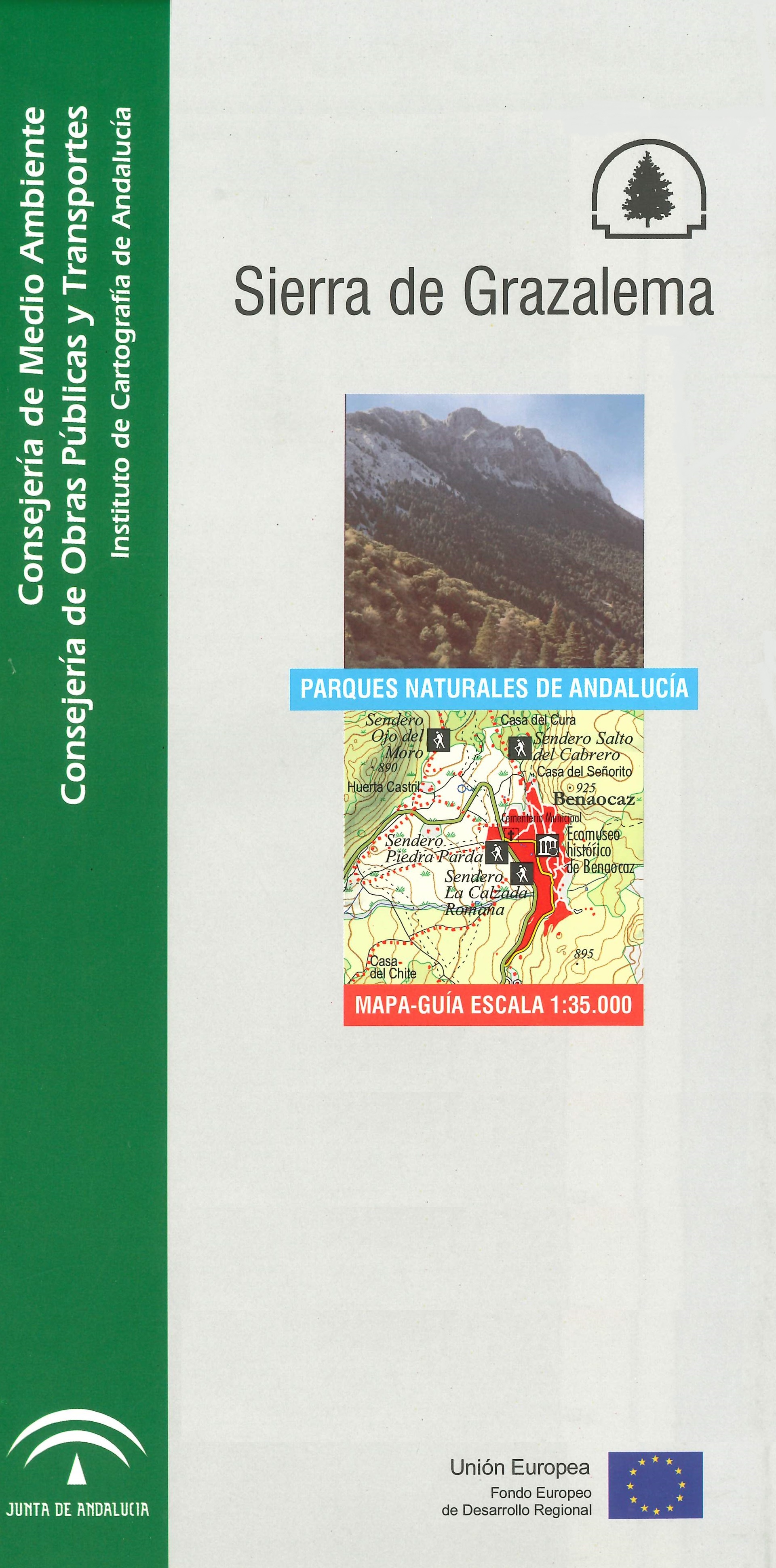 Imagen representativa del mapa Sierra de Grazalema: mapa-guía, escala 1:35.000_2005