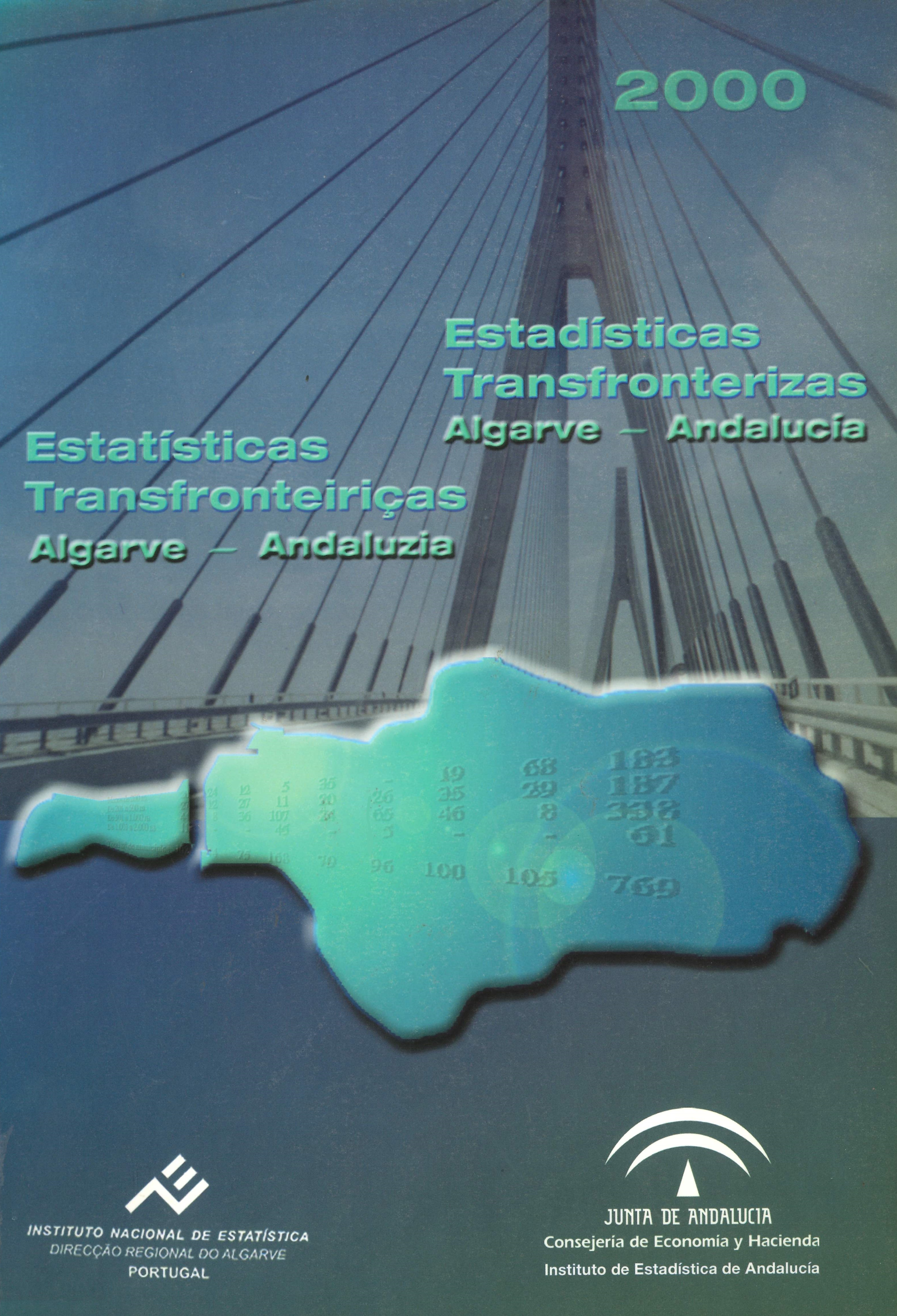 Imagen representativa de la publicación Estadísticas transfronterizas Algarve-Andalucía 2000