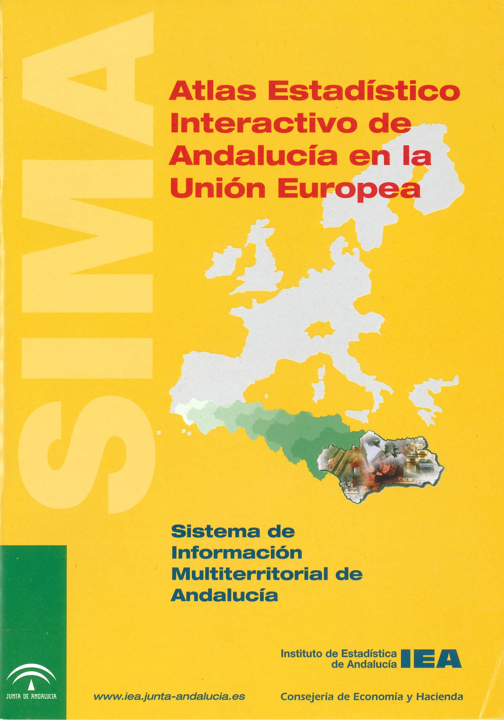Imagen representativa de la publicación Atlas estadístico interactivo de Andalucía en la Unión Europea [edición 2001]