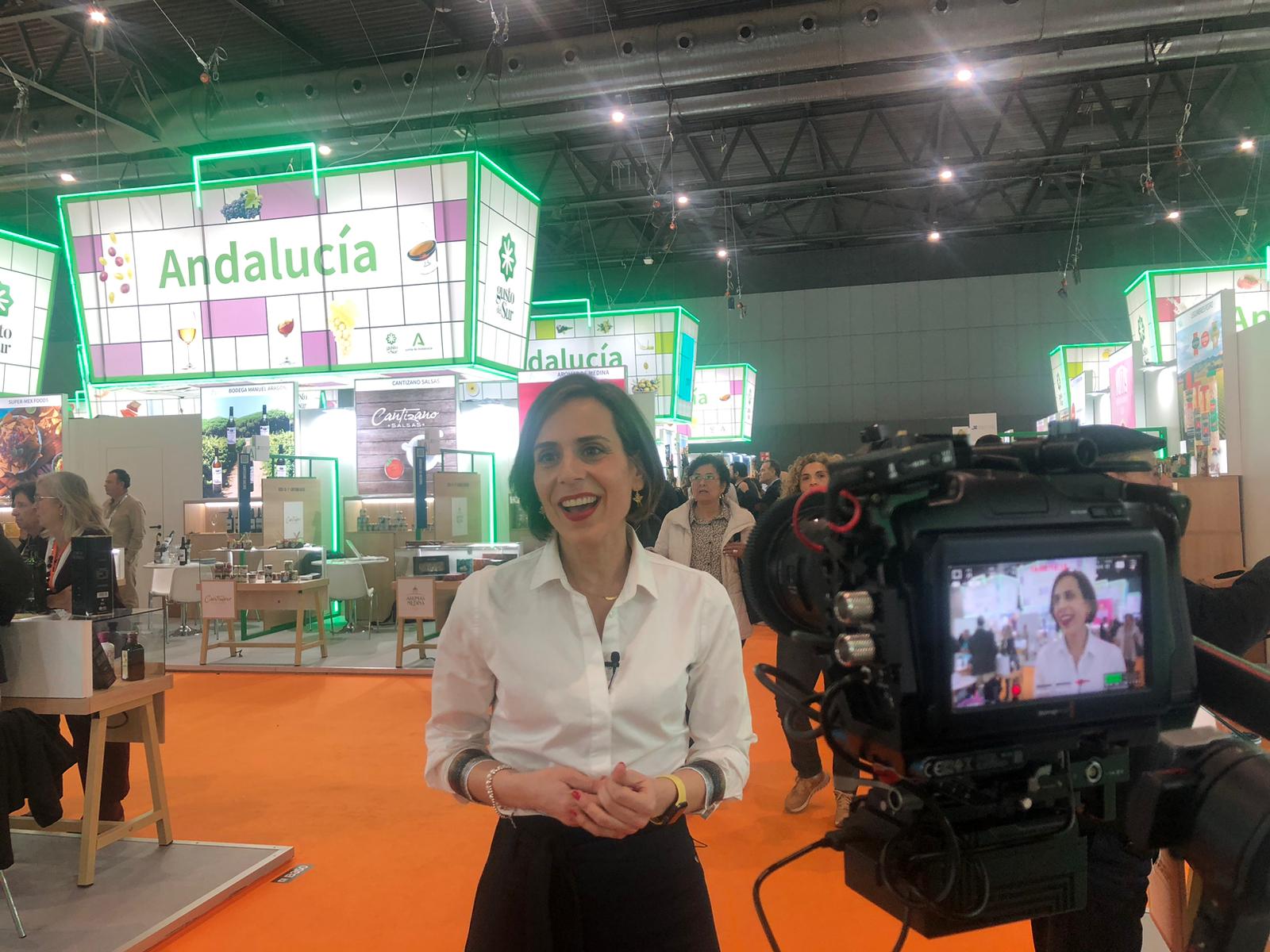 Margarita Cobos, en el espacio de la Junta en Alimentaria 2024