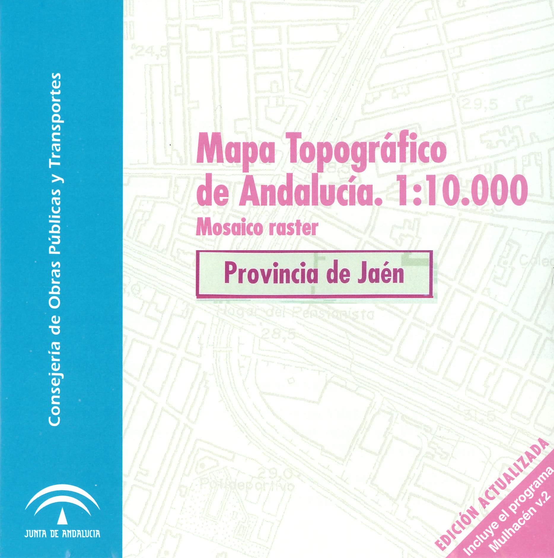 Imagen representativa del Mapa topográfico de Andalucía 1:10.000: mosaico raster, provincia de Jaén_2001