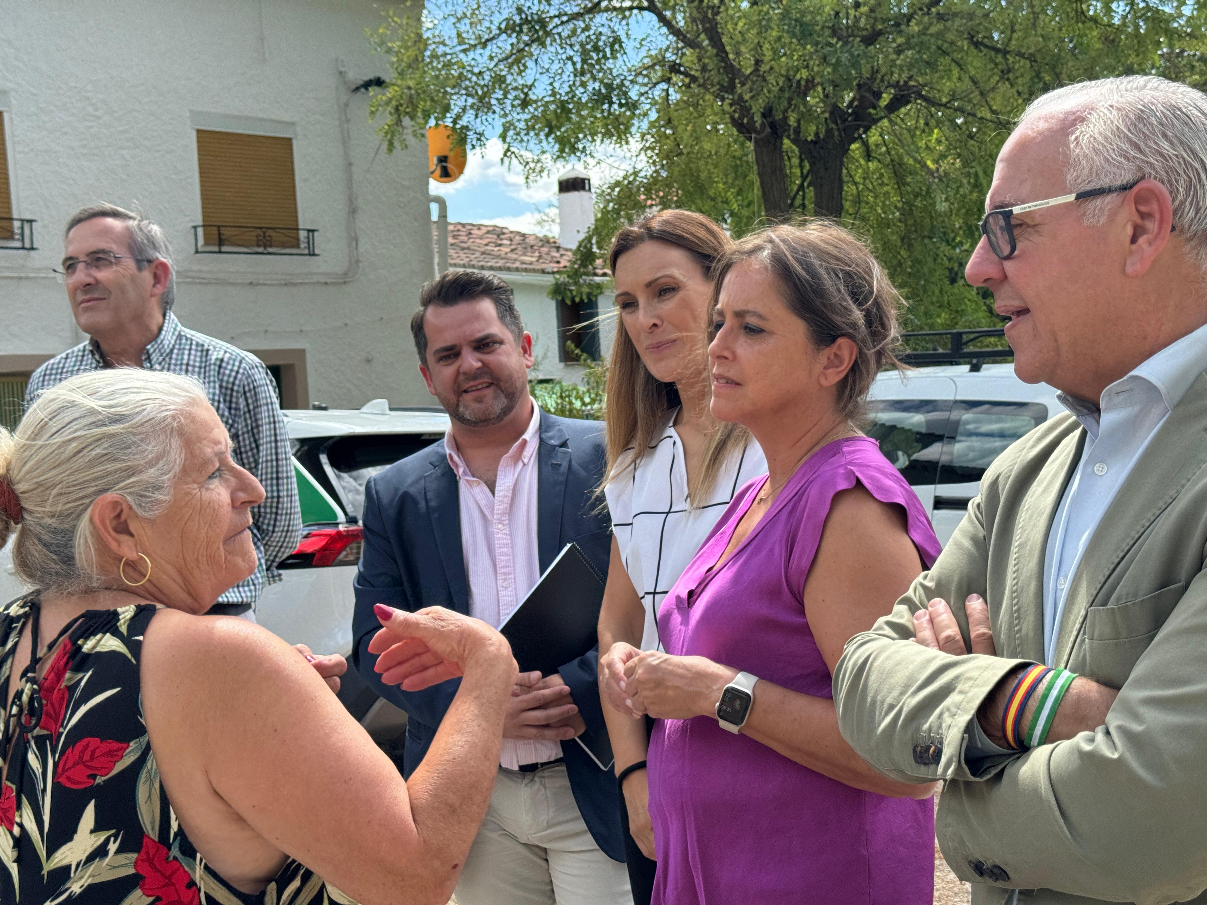 Catalina García, en una visita. 