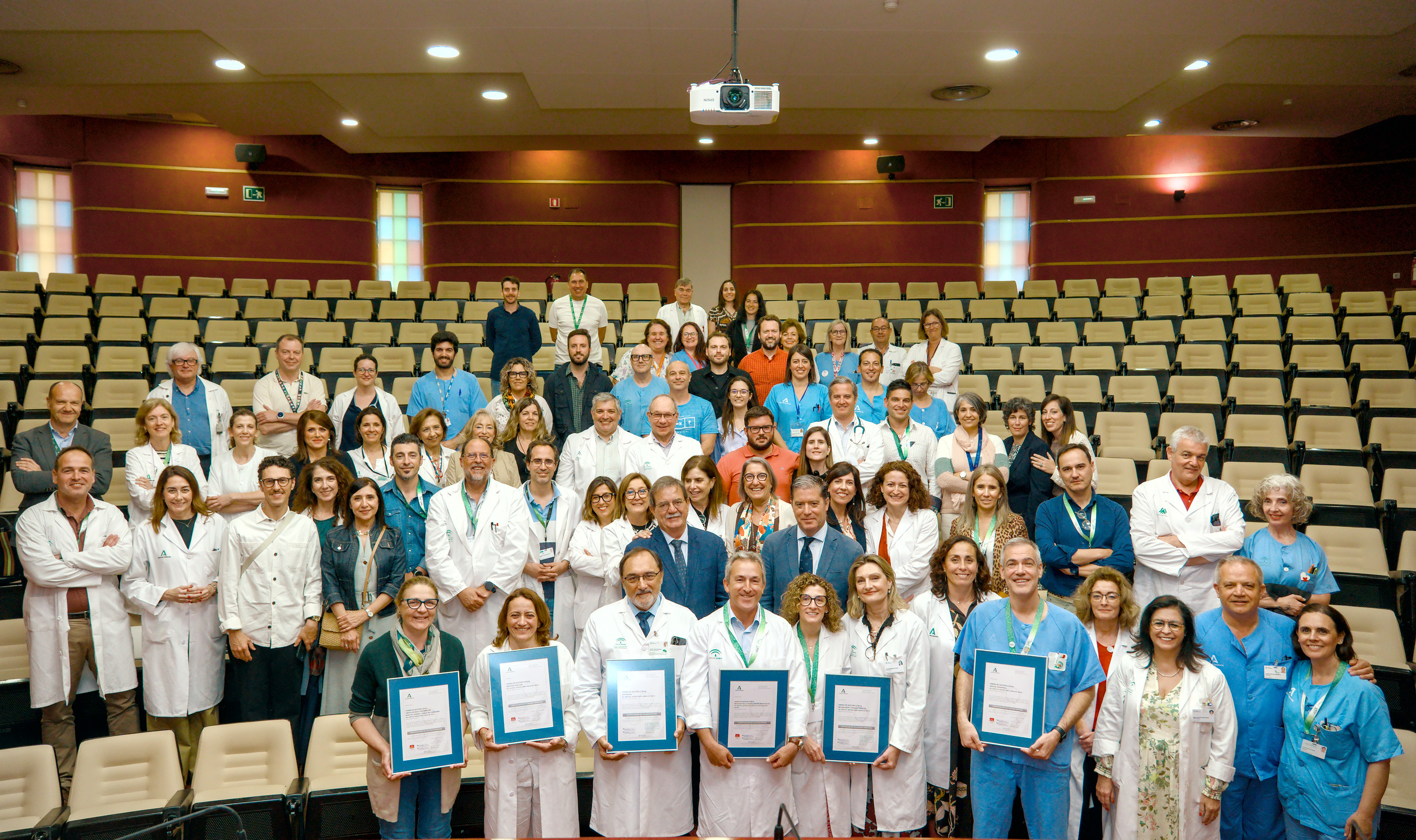 Seis unidades del Hospital Universitario Virgen del Rocío reciben la certificación andaluza de calidad