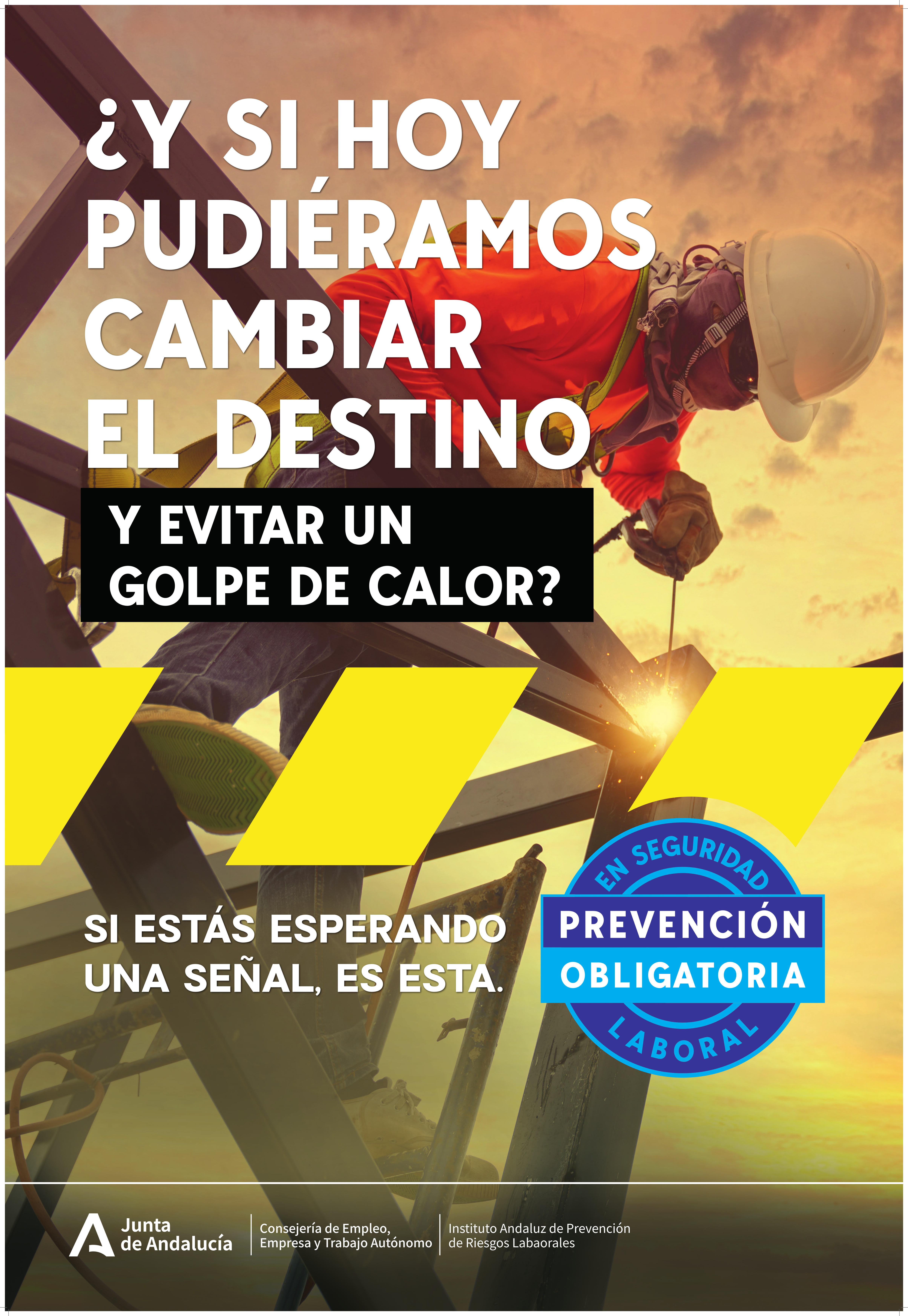 Cartel-Campaña. Estrés térmico por calor