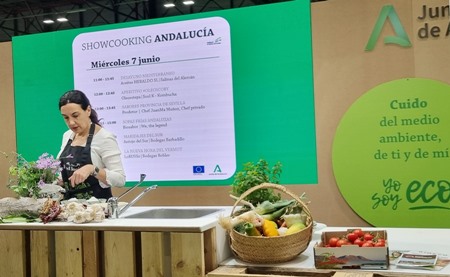show cooking Stands Andalucía en Organic Food Iberia 2023