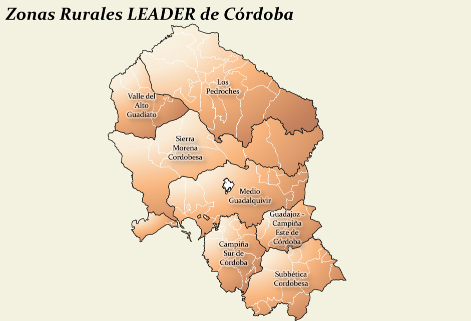 Mapa del GDR de Córdoba 2023-2027