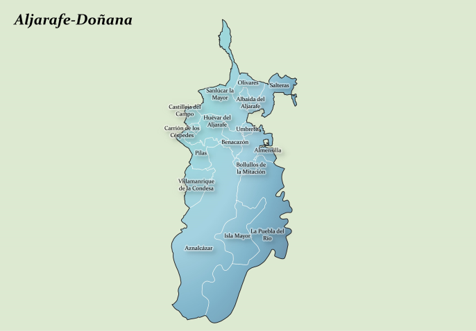 Mapa Aljarafe-Doñana Sevilla baja res