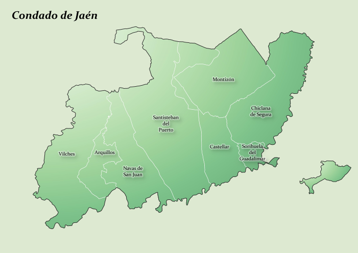 Mapa Condado de Jaén baja res