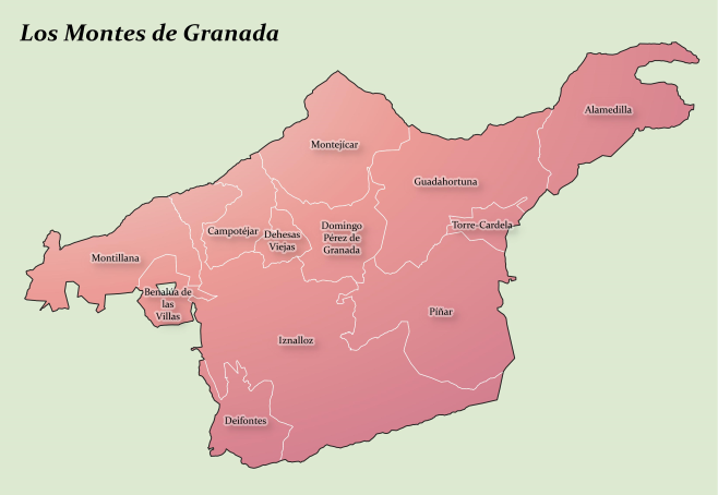 Mapa Los Montes de Granada baja res