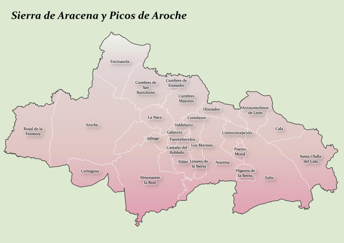 Mapa Sierra Aracena Picos de Aroche baja res