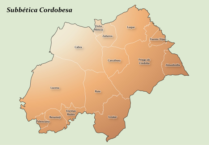 Mapa Subbetica cordobesa baja res