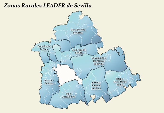 Mapa del GDR de Sevilla 2023-2027